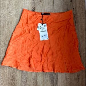NWT Orange Zara Skirt